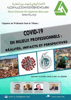 COVID-19 en milieux professionnels : Réalités, Impacts et Perspectives