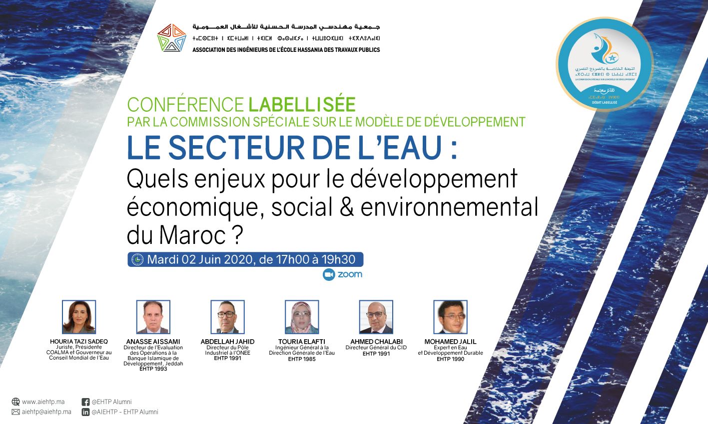 AIEHTP: LE SECTEUR DE L’EAU : Quels enjeux pour le développement économique, social & environnemental du Maroc ?