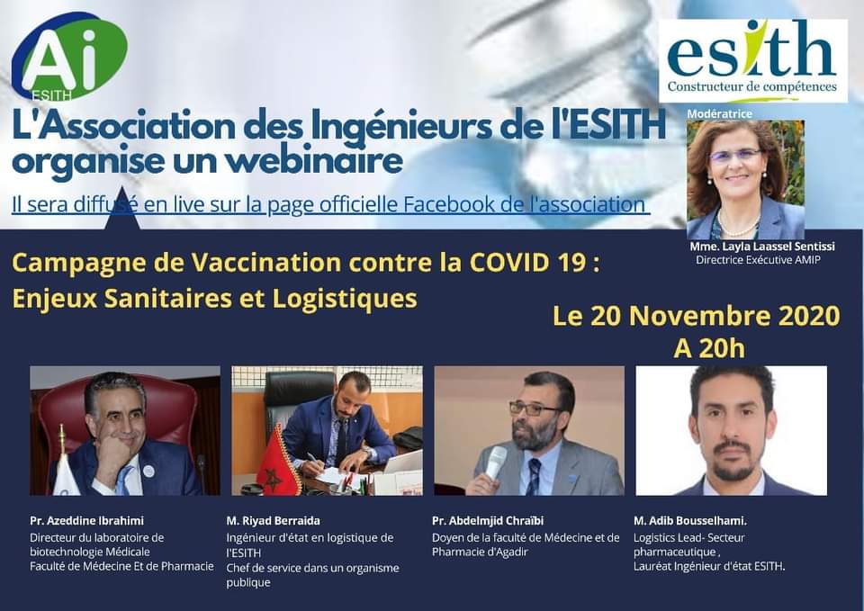 𝑪𝒂𝒎𝒑𝒂𝒈𝒏𝒆 𝒅𝒆 𝒗𝒂𝒄𝒄𝒊𝒏𝒂𝒕𝒊𝒐𝒏 𝒄𝒐𝒏𝒕𝒓𝒆 𝒍𝒆 𝑪𝒐𝒗𝒊𝒅 19 𝒂𝒖 𝑴𝒂𝒓𝒐𝒄 : 𝑬𝒏𝒋𝒆𝒖𝒙 𝑺𝒂𝒏𝒊𝒕𝒂𝒊𝒓𝒆𝒔 𝒆𝒕 𝑳𝒐𝒈𝒊𝒔𝒕𝒊𝒒𝒖𝒆𝒔