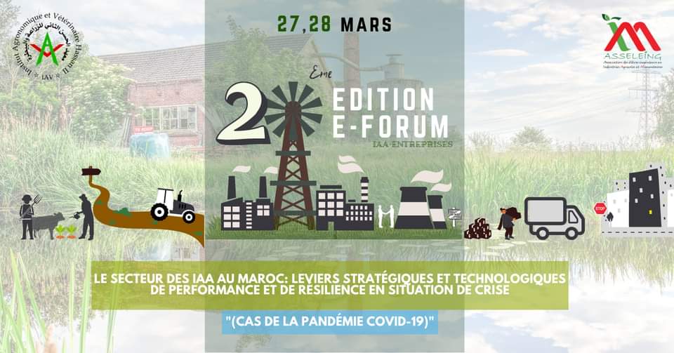 Le secteurs des IAA au Maroc: Leviers stratégiques et technologiques de performance et de résilience en situation de crise ( Cas de la pandémie COVID-19)