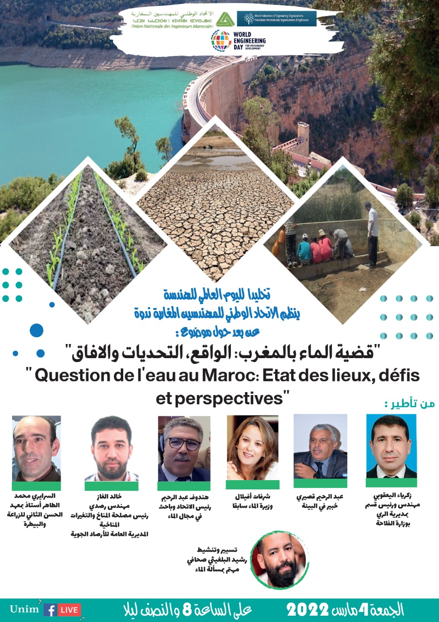 Question de l'eau au Maroc: Etat des lieux, défis et perspectives